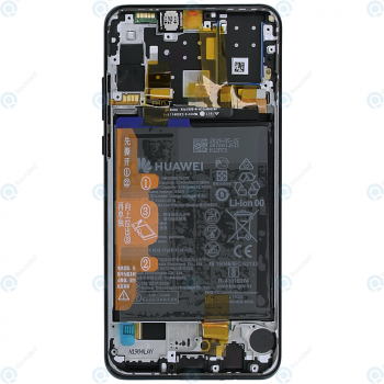 Huawei P30 Lite New Edition (MAR-LX1B) Display module frontcover+lcd+digitizer+battery midnight black 02352PJM_image-2