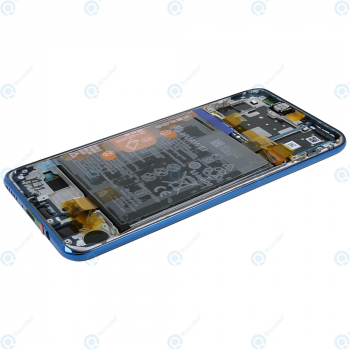 Huawei P30 Lite New Edition (MAR-LX1B) Display module front cover + LCD + digitizer + battery peacock blue 02352PJP_image-3