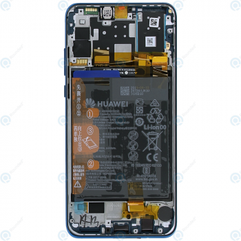 Huawei P30 Lite New Edition (MAR-LX1B) Display module front cover + LCD + digitizer + battery peacock blue 02352PJP_image-6