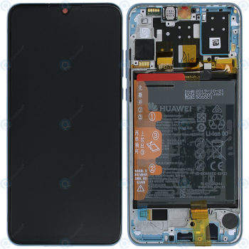 Huawei P30 Lite (MAR-LX1A MAR-L21) P30 Lite New Edition (MAR-L21BX) Display module front cover + LCD + digitizer + battery breathing crystal 02352VBG