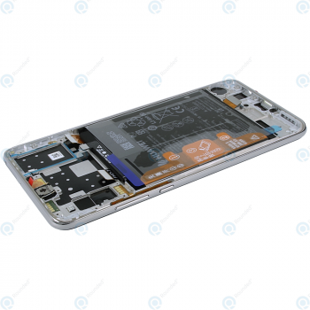 Huawei P30 Lite New Edition (MAR-L21BX) Display module front cover + LCD + digitizer + battery pearl white 02352PJN_image-4