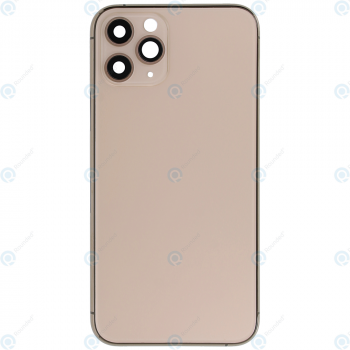 Battery cover incl. frame (without logo) matte gold for iPhone 11 Pro
