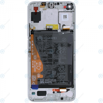 Huawei Honor 20 (YAL-AL00 YAL-L21) Nova 5T (YAL-L61) Display module front cover + LCD + digitizer + battery icelandic white 02352TPC_image-2