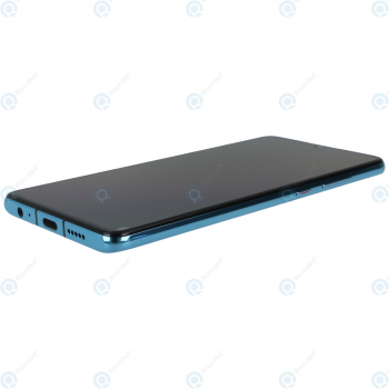 Huawei P30 (ELE-L09 ELE-L29) Display module frontcover+lcd+digitizer+battery aurora blue 02352NLN_image-1