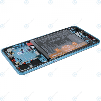 Huawei P30 (ELE-L09 ELE-L29) Display module frontcover+lcd+digitizer+battery aurora blue 02352NLN_image-4