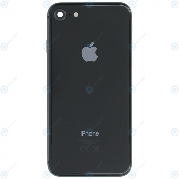Battery cover with small parts black for iPhone 8
