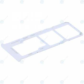 Samsung Galaxy A12 (SM-A125F) Sim tray + MicroSD tray white GH98-46124B