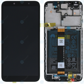 Huawei Y5p (DRA-LX9) Display module front cover + LCD + digitizer + battery midnight black 02353RJP