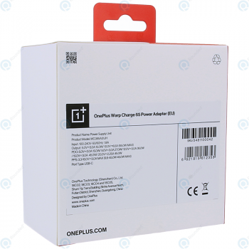 OnePlus Warp Charge charger 65W 65000mAh white 5481100042_image-1