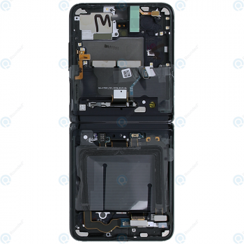 Samsung Galaxy Z Flip (SM-F700F) Display unit complete mirror black (WITHOUT CAMERA) GH82-27351A_image-2