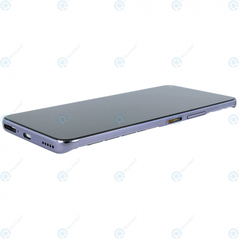 Huawei Nova 8i (NEN-LX1 NEN-L22) Display module front cover + LCD + digitizer moonlight silver_image-1