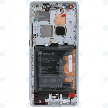 Huawei Mate 40 Pro (NOH-NX9) Display module front cover + LCD + digitizer + battery silver frost 02353YXC_image-4