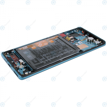 Huawei P30 Pro (VOG-L09 VOG-L29), P30 Pro New Edition (VOG-L29D) Display module front cover + LCD + digitizer + battery (REFURBISHED) aurora blue 02353FUS_image-3