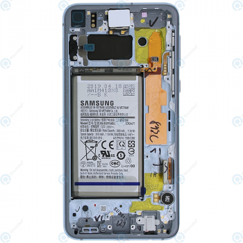 Samsung Galaxy S10e (SM-G970F) Display module front cover + LCD + digitizer + battery prism blue GH82-18843C_image-2