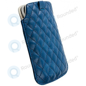 Krusell Avenyn Luxurious Leather Pouch Size XXL Blue