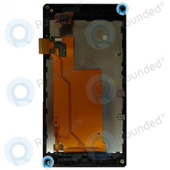 Sony Xperia J ST26i Display full module, Digitizer assembly Black spare part A6124202B