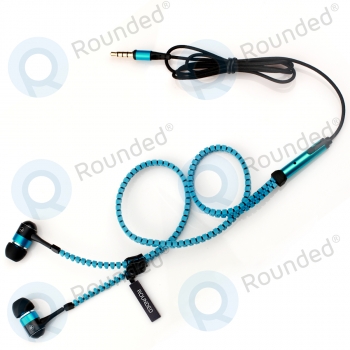 rounded fly zipper stereo headset blue-black-overview