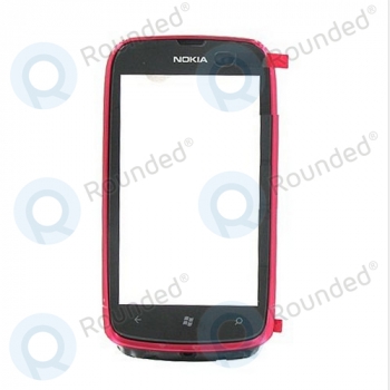 Nokia Lumia 610 front cover red (magenta)