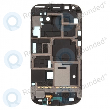 Samsung Galaxy S Duos S7562 front cover, voorzijde zwart