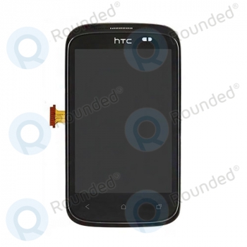 HTC Desire C A320e Display module + front cover (black)