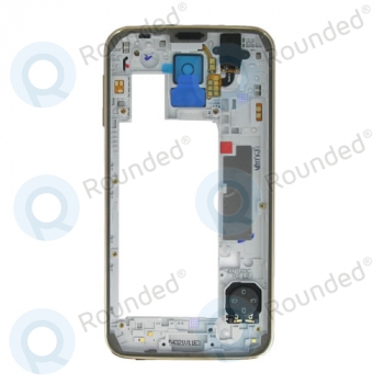 Galaxy S5 middle cover gold gh96-07236d