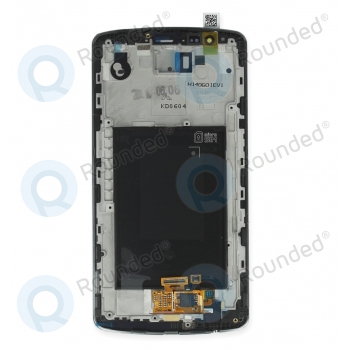 LG G3 (D855) Display module frontcover+lcd+digitizer white ACQ87190301 backside