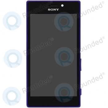 Sony Xperia M2 (D2302) Display module frontcover+lcd+digitizer purple 78P7120004N image-1