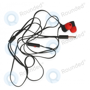 HTC One Mini (M4) Headphone handsfree set black / red 39H00014-10M