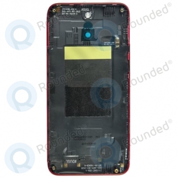 HTC One E8 Battery cover red  image-1
