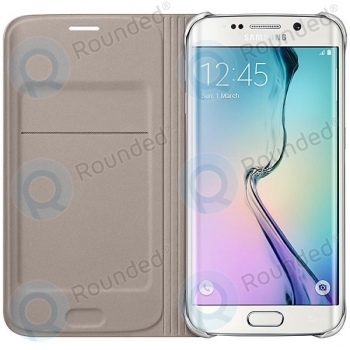 Samsung Galaxy S6 Edge Flip wallet canvas gold EF-WG925BFEGWW EF-WG925BFEGWW image-2