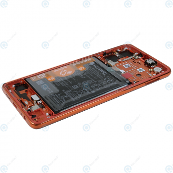 Huawei P30 (ELE-L09 ELE-L29) Display module frontcover+lcd+digitizer+battery amber sunrise 02352NLQ_image-3