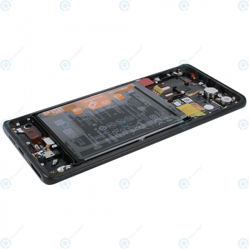 Huawei P30 Pro (VOG-L09 VOG-L29) Display module frontcover+lcd+digitizer+battery black 02352PBT_image-3
