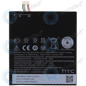 HTC One E9 Battery B0P6B100 2800mAh B0P6B100