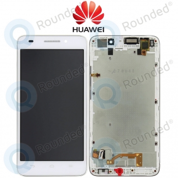 Huawei Ascend G620s Display module frontcover+lcd+digitizer white