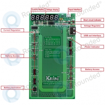 Kiaisi K-9202 Professional battery activation charge board with micro USB cable for Apple   image-2