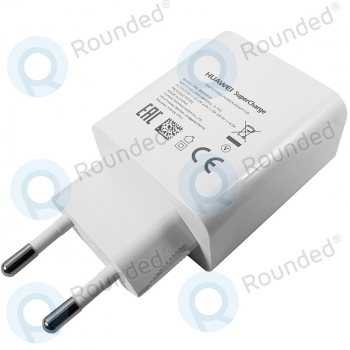 Huawei SuperCharge travel charger HW-050450E00 5A with USB data cable typ-C white   image-1
