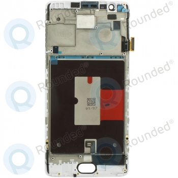 OnePlus 3 Display module frontcover+lcd+digitizer white  image-1