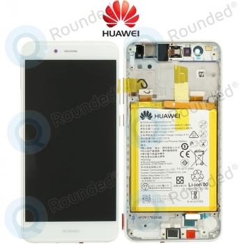 Huawei P10 Lite Display module frontcover+lcd+digitizer + battery white 02351FSC 02351FSC