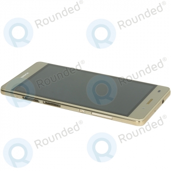 Huawei P8 Lite Display module frontcover+lcd+digitizer gold 02350KGP image-4