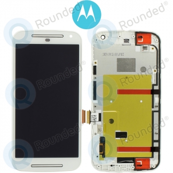 Motorola Moto G (2014), Moto G2, Moto G (2nd Gen) Display unit complete white 20DBU0W0006 20DBU0W0006