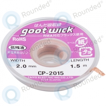 Taiyo Desoldering wick 2.0mm 1.5 meter  CP-2015 CP-2015
