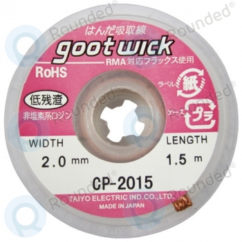Taiyo Desoldering wick 2.0mm 1.5 meter  CP-2015 CP-2015 image-1