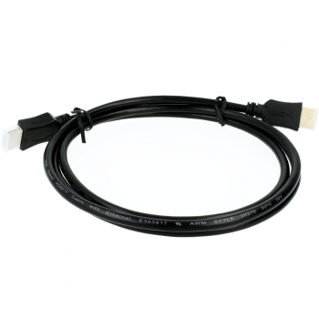 HDMI cable 1.5 meter Version: 2.0 HighSpeed+ with Ethernet. Connector types: HDMI A Male to HDMI A Male. Length: 1.5 meter. Color: Black.  image-2