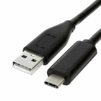 USB Type-C cable 1.8 meter Version: USB 2.0 HighSpeed. Connector types: USB A Male to USB-C Male. Length: 1.8 meter. Color: Black.