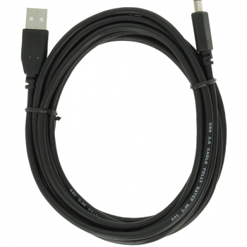 USB Type-C cable 3 meter Version: USB 2.0 HighSpeed. Connector types: USB A Male to USB-C Male. Length: 3 meter. Color: Black.  image-1
