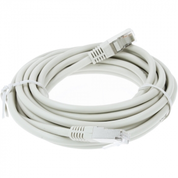 UTP CAT5e network cable 5 meter Type: SF/UTP CAT5e. Connector 1: RJ45 Male. Connector 2: RJ45 Male. Length: 15 meter. Color: Grey. Halogen free: no.  image-1