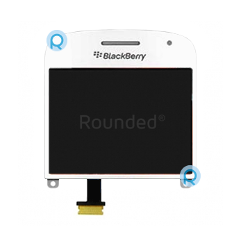 BlackBerry 9900 Bold display full module, digitizer screen assembly white spare part LCD-34012-002-111