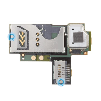 BlackBerry 9360 Curve SIM and SD card module, SIM and memory card reader spare part PCB-33896-007