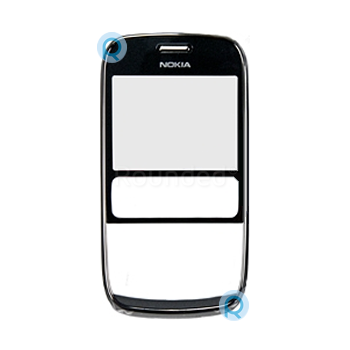 Nokia 302 Asha Front Cover Dark Grey