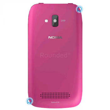 Nokia 610 Lumia battery cover, battery lid magenta spare part BATTC